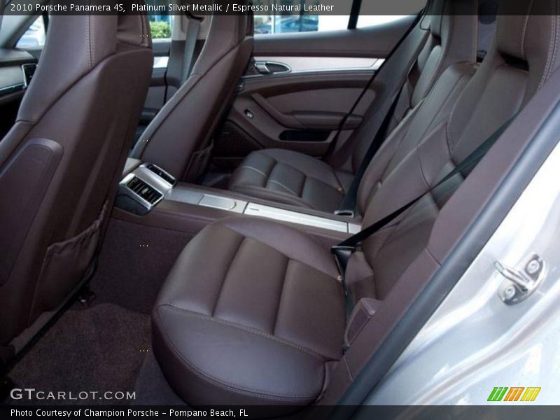 Platinum Silver Metallic / Espresso Natural Leather 2010 Porsche Panamera 4S