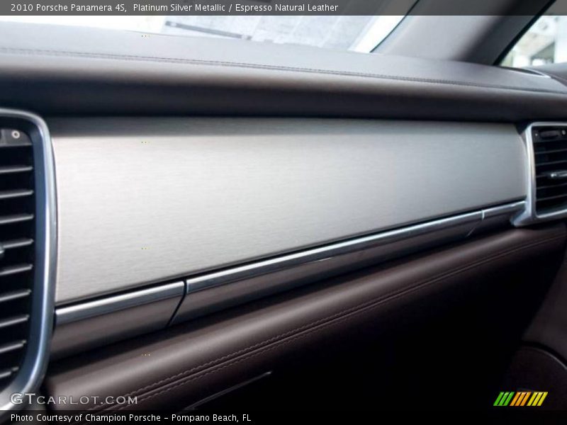 Platinum Silver Metallic / Espresso Natural Leather 2010 Porsche Panamera 4S