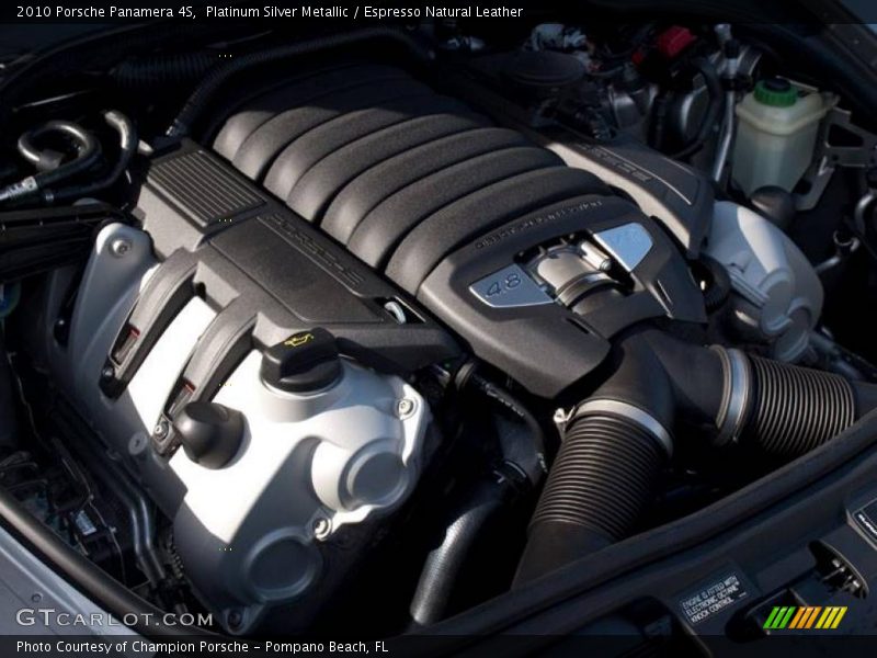 Platinum Silver Metallic / Espresso Natural Leather 2010 Porsche Panamera 4S