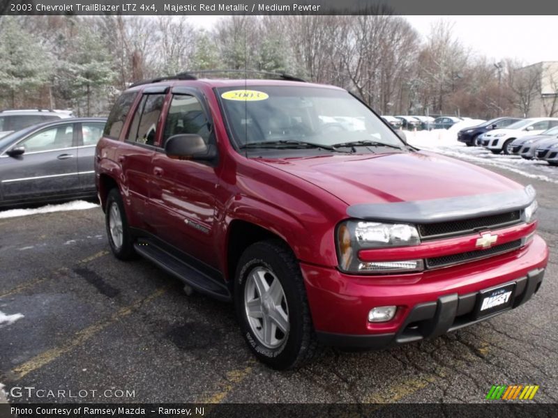 Majestic Red Metallic / Medium Pewter 2003 Chevrolet TrailBlazer LTZ 4x4