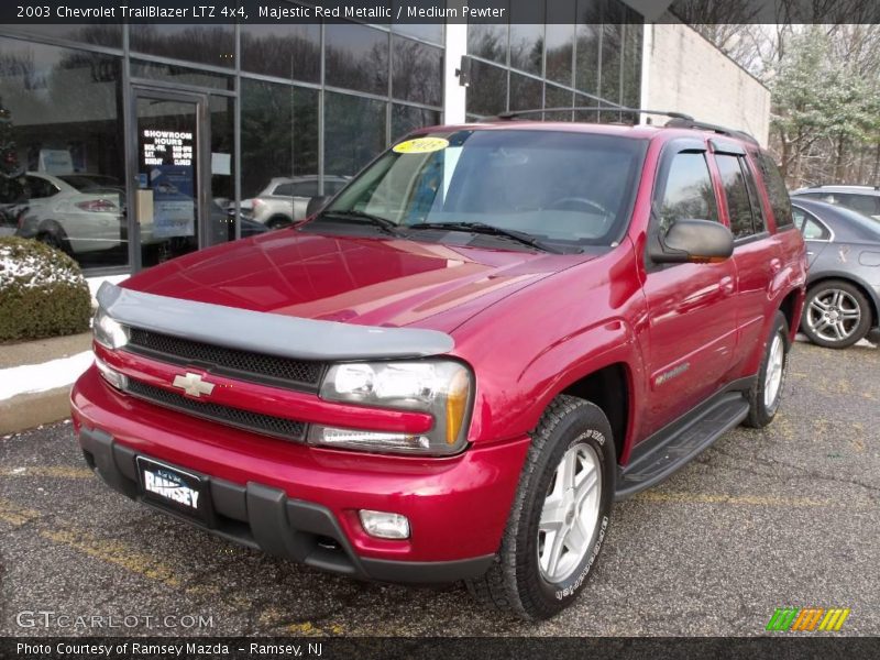 Majestic Red Metallic / Medium Pewter 2003 Chevrolet TrailBlazer LTZ 4x4