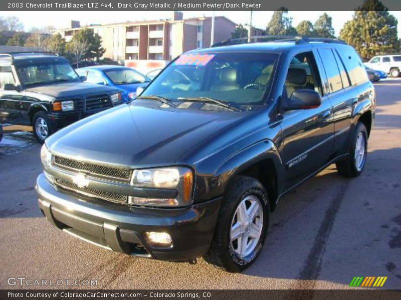 Dark Gray Metallic / Medium Pewter/Dark Pewter 2003 Chevrolet TrailBlazer LTZ 4x4