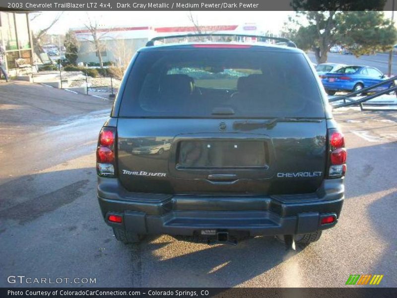 Dark Gray Metallic / Medium Pewter/Dark Pewter 2003 Chevrolet TrailBlazer LTZ 4x4