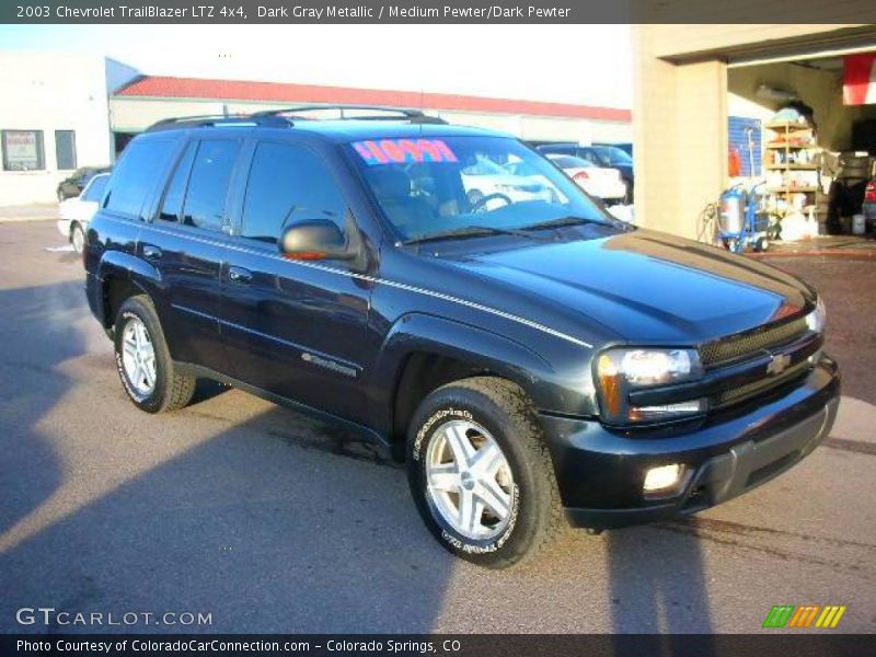 Dark Gray Metallic / Medium Pewter/Dark Pewter 2003 Chevrolet TrailBlazer LTZ 4x4