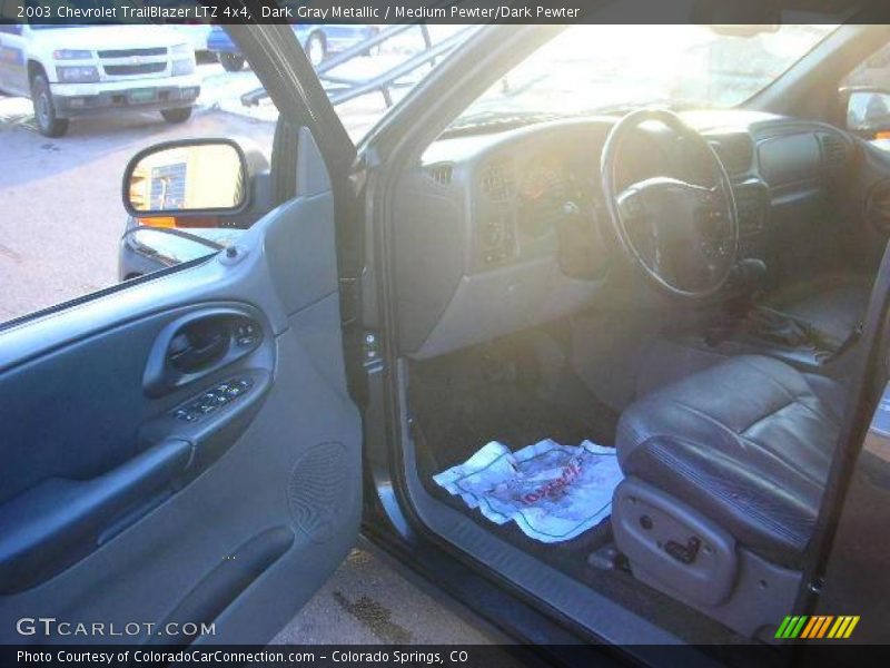 Dark Gray Metallic / Medium Pewter/Dark Pewter 2003 Chevrolet TrailBlazer LTZ 4x4