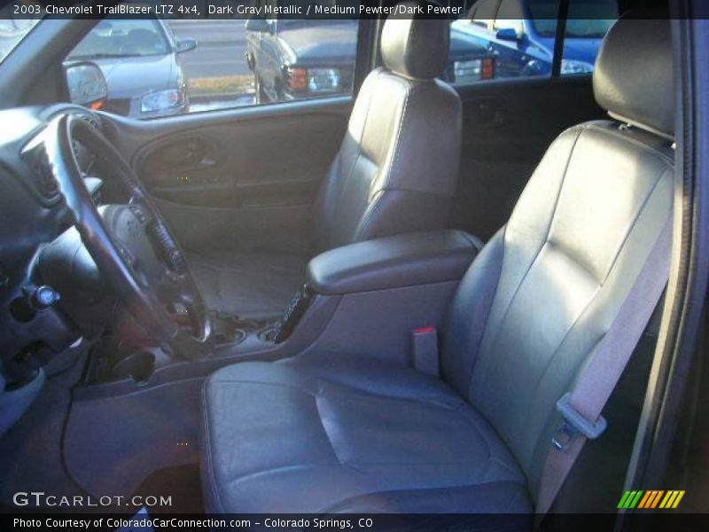 Dark Gray Metallic / Medium Pewter/Dark Pewter 2003 Chevrolet TrailBlazer LTZ 4x4