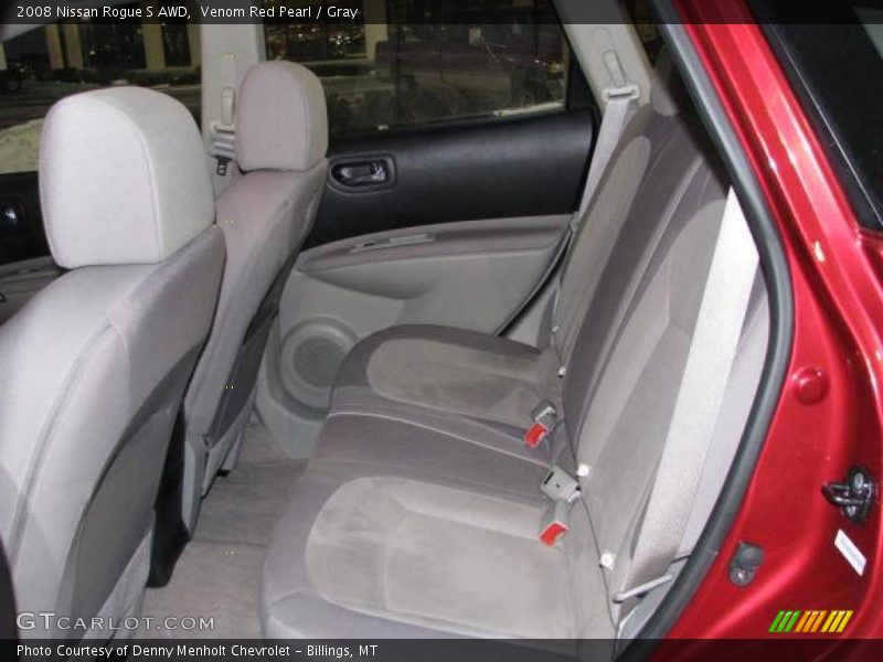 Venom Red Pearl / Gray 2008 Nissan Rogue S AWD