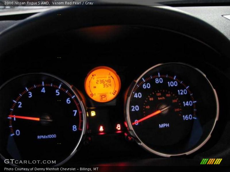 Venom Red Pearl / Gray 2008 Nissan Rogue S AWD
