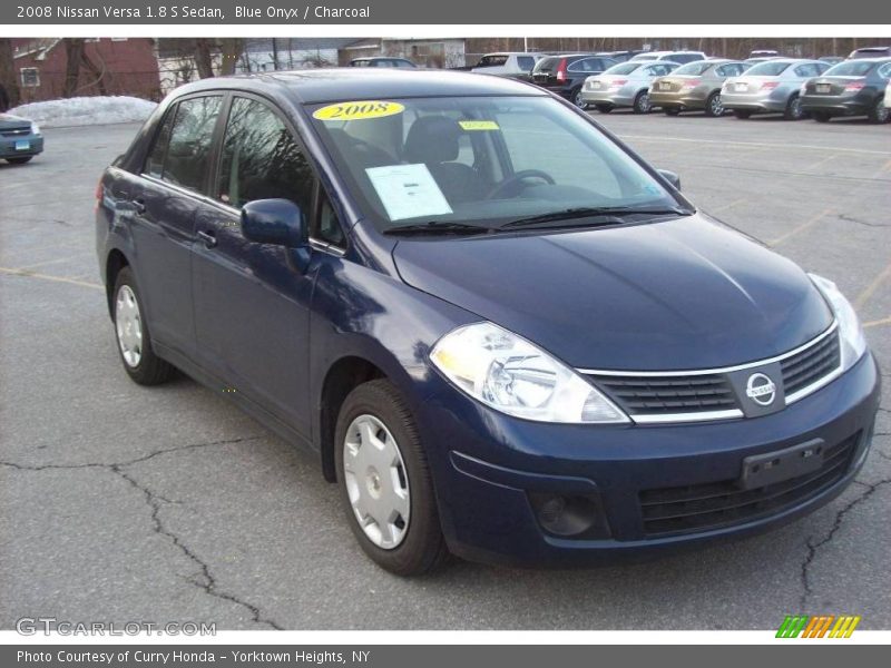Blue Onyx / Charcoal 2008 Nissan Versa 1.8 S Sedan
