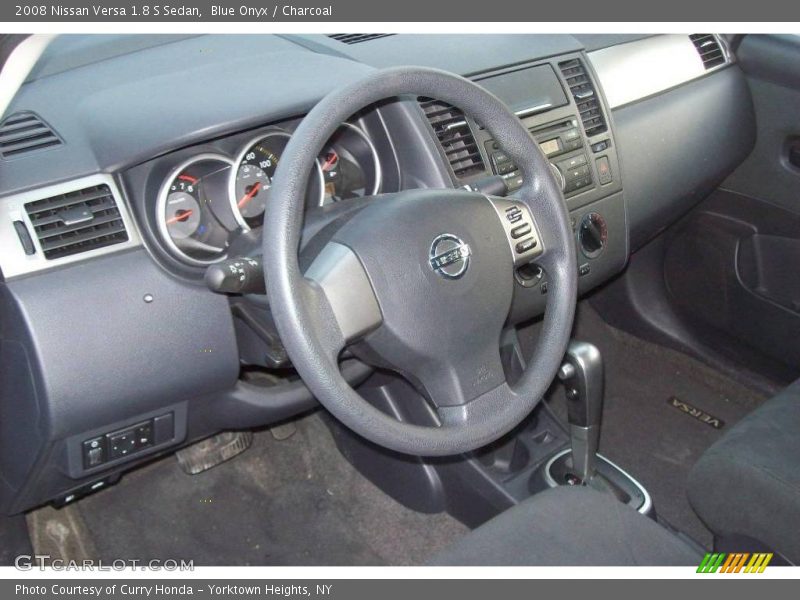 Blue Onyx / Charcoal 2008 Nissan Versa 1.8 S Sedan