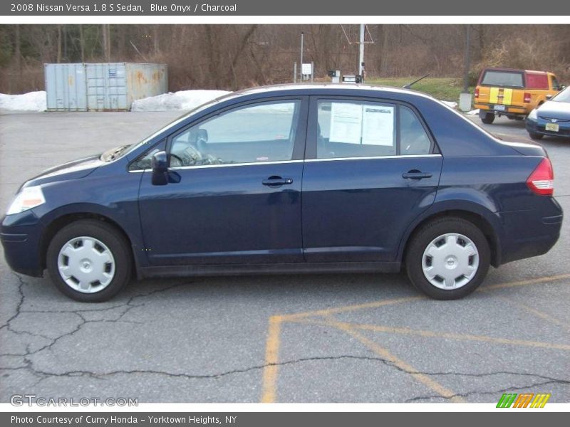 Blue Onyx / Charcoal 2008 Nissan Versa 1.8 S Sedan