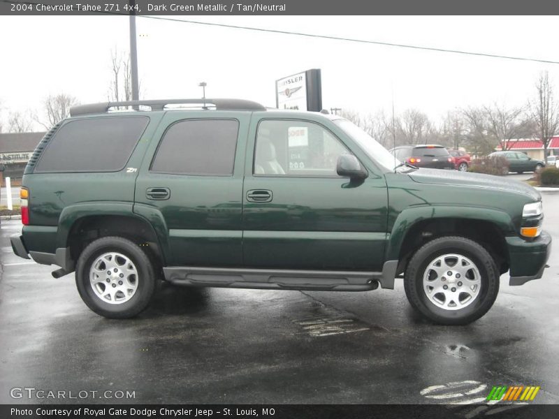 Dark Green Metallic / Tan/Neutral 2004 Chevrolet Tahoe Z71 4x4