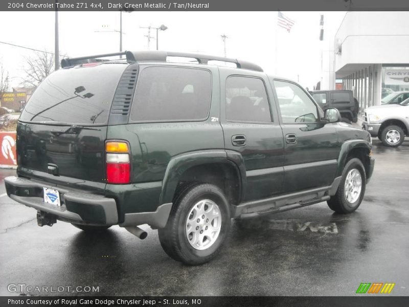 Dark Green Metallic / Tan/Neutral 2004 Chevrolet Tahoe Z71 4x4