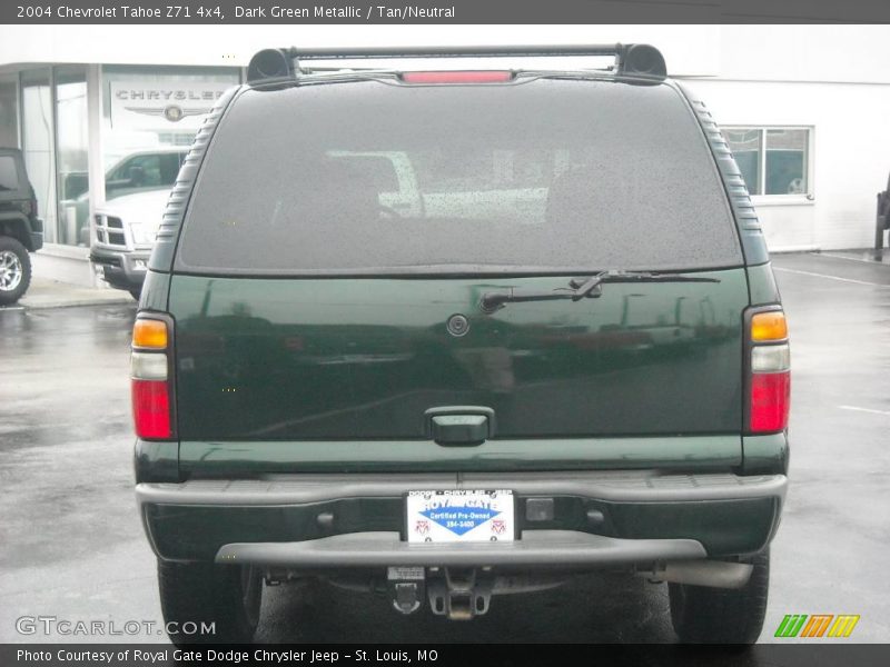 Dark Green Metallic / Tan/Neutral 2004 Chevrolet Tahoe Z71 4x4