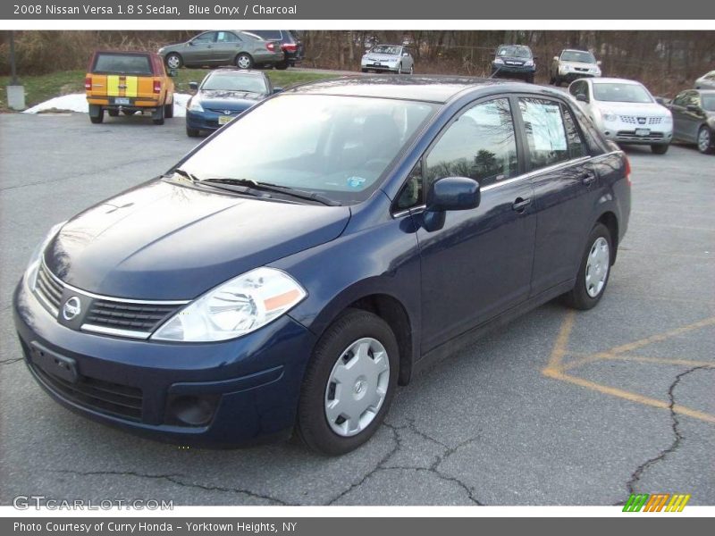 Blue Onyx / Charcoal 2008 Nissan Versa 1.8 S Sedan