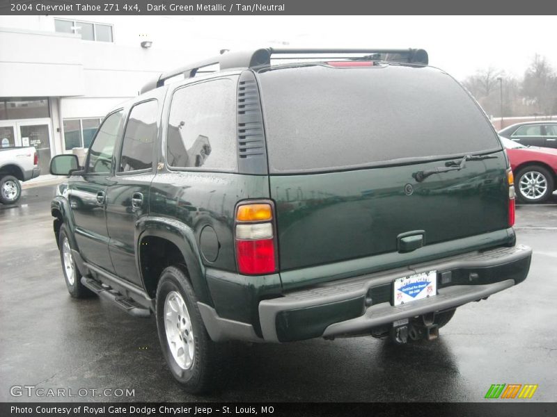 Dark Green Metallic / Tan/Neutral 2004 Chevrolet Tahoe Z71 4x4