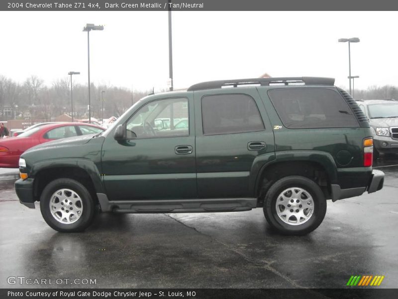Dark Green Metallic / Tan/Neutral 2004 Chevrolet Tahoe Z71 4x4