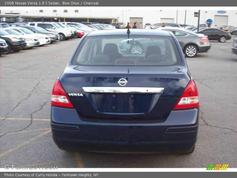 Blue Onyx / Charcoal 2008 Nissan Versa 1.8 S Sedan