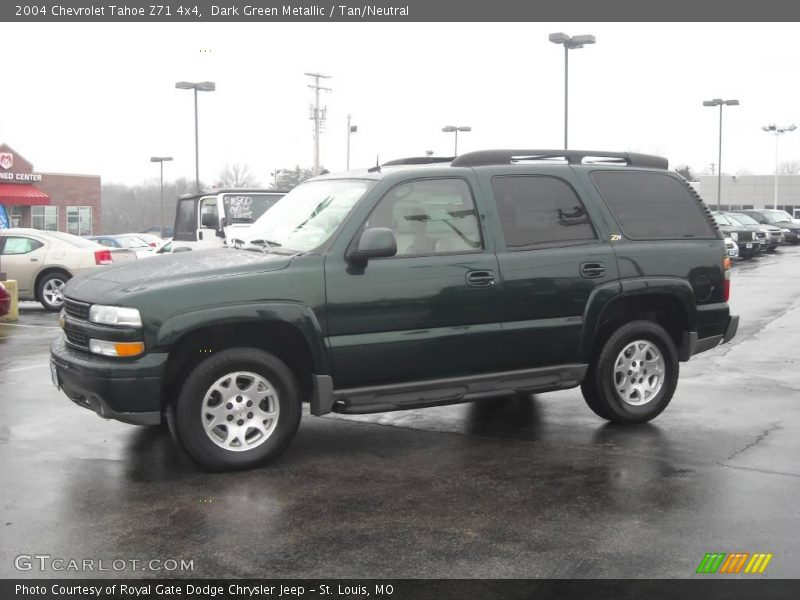 Dark Green Metallic / Tan/Neutral 2004 Chevrolet Tahoe Z71 4x4