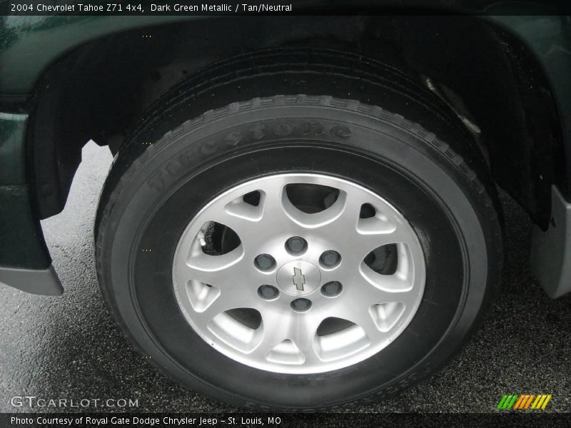 Dark Green Metallic / Tan/Neutral 2004 Chevrolet Tahoe Z71 4x4