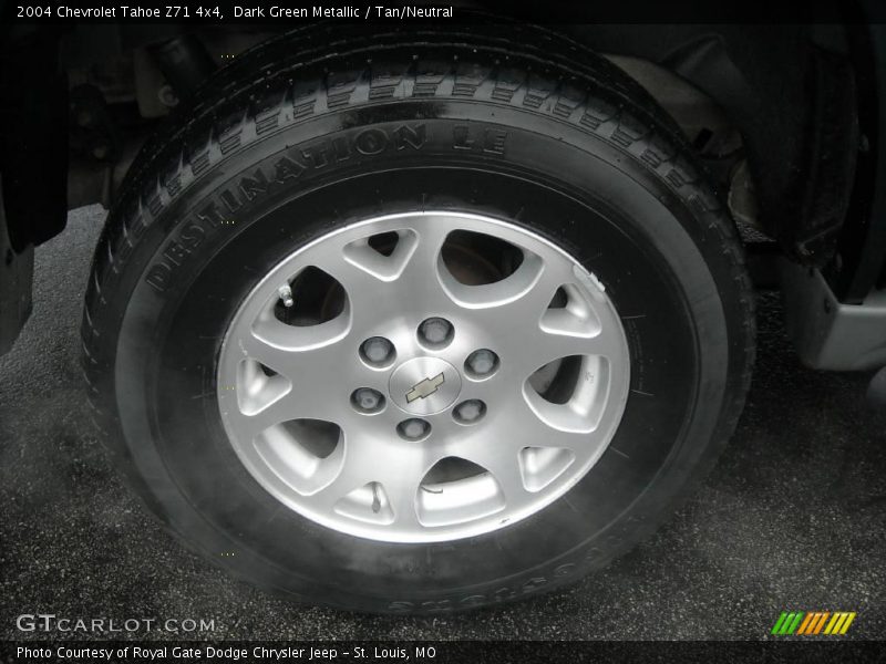 Dark Green Metallic / Tan/Neutral 2004 Chevrolet Tahoe Z71 4x4