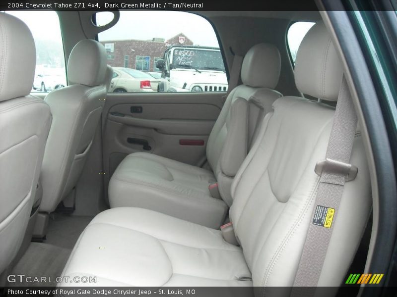 Dark Green Metallic / Tan/Neutral 2004 Chevrolet Tahoe Z71 4x4
