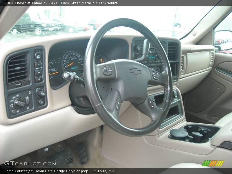 Dark Green Metallic / Tan/Neutral 2004 Chevrolet Tahoe Z71 4x4