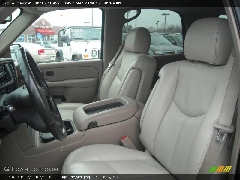 Dark Green Metallic / Tan/Neutral 2004 Chevrolet Tahoe Z71 4x4