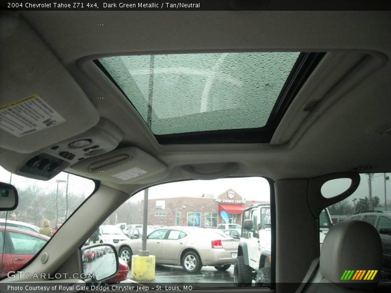 Dark Green Metallic / Tan/Neutral 2004 Chevrolet Tahoe Z71 4x4