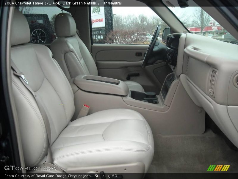 Dark Green Metallic / Tan/Neutral 2004 Chevrolet Tahoe Z71 4x4