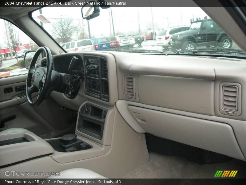 Dark Green Metallic / Tan/Neutral 2004 Chevrolet Tahoe Z71 4x4