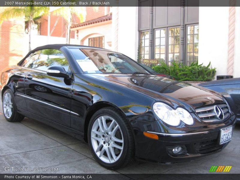 Black / Black/Ash 2007 Mercedes-Benz CLK 350 Cabriolet