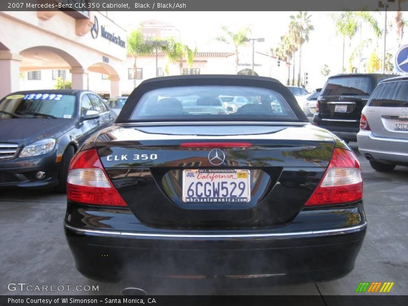 Black / Black/Ash 2007 Mercedes-Benz CLK 350 Cabriolet