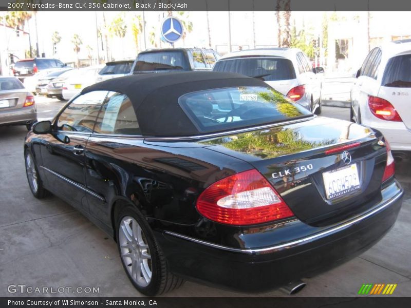 Black / Black/Ash 2007 Mercedes-Benz CLK 350 Cabriolet