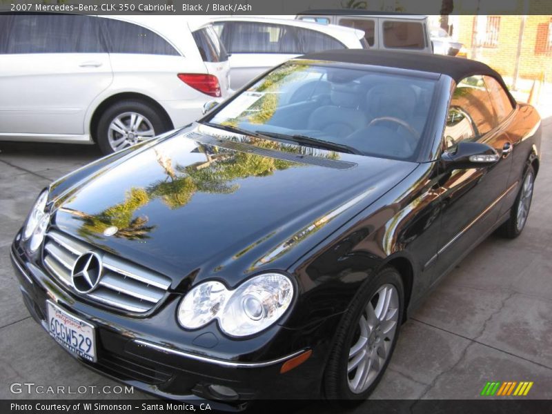 Black / Black/Ash 2007 Mercedes-Benz CLK 350 Cabriolet