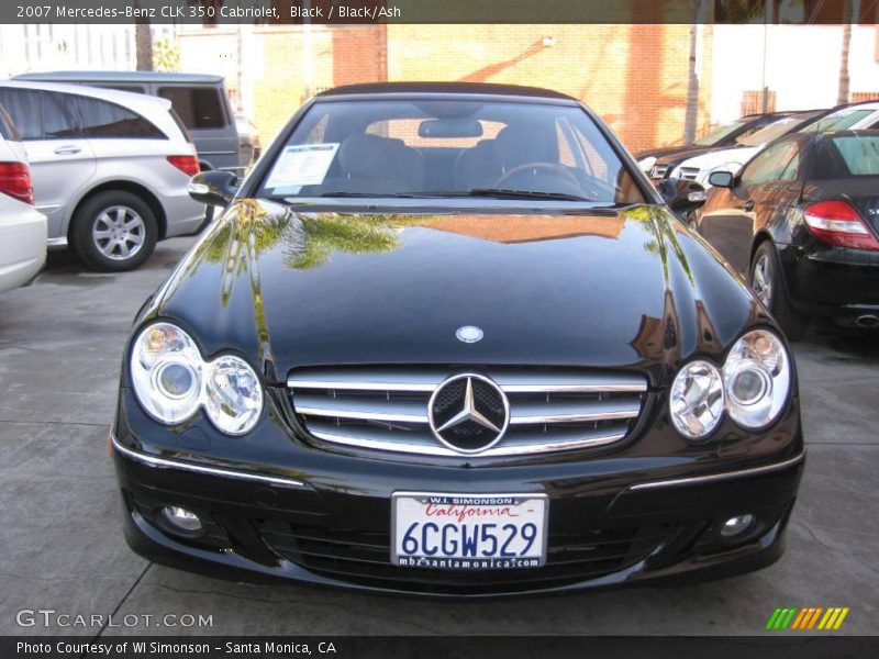 Black / Black/Ash 2007 Mercedes-Benz CLK 350 Cabriolet