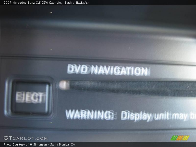 Black / Black/Ash 2007 Mercedes-Benz CLK 350 Cabriolet
