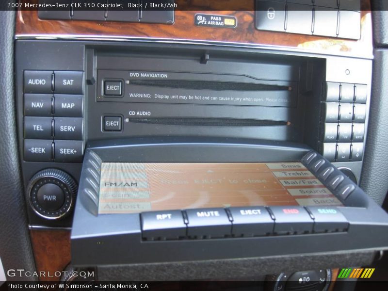 Black / Black/Ash 2007 Mercedes-Benz CLK 350 Cabriolet