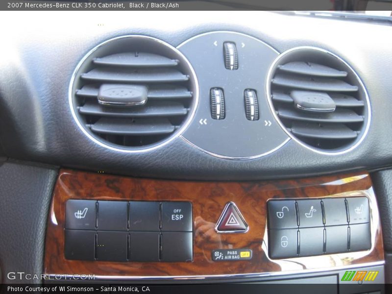 Black / Black/Ash 2007 Mercedes-Benz CLK 350 Cabriolet