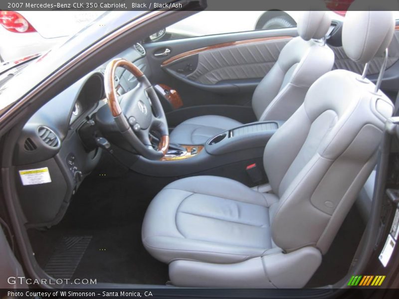 Black / Black/Ash 2007 Mercedes-Benz CLK 350 Cabriolet
