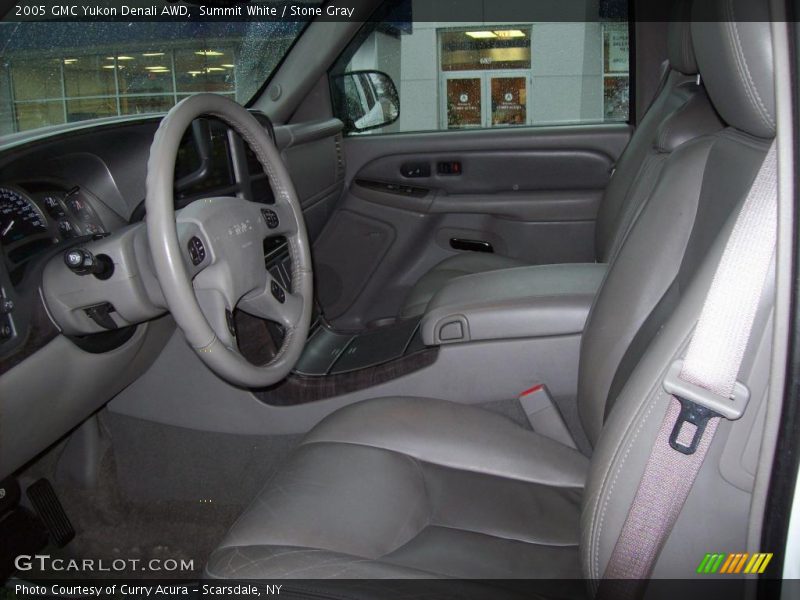 Summit White / Stone Gray 2005 GMC Yukon Denali AWD
