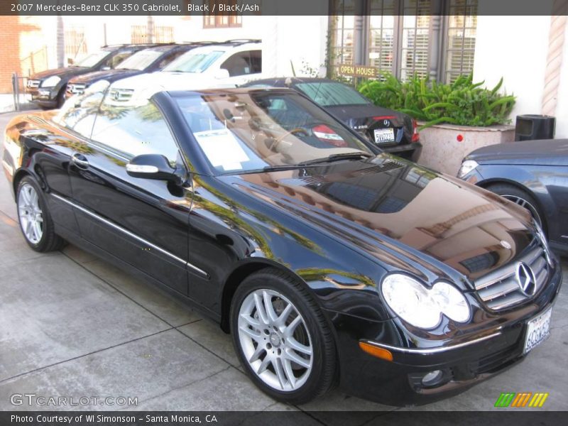 Black / Black/Ash 2007 Mercedes-Benz CLK 350 Cabriolet