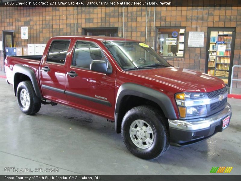 Dark Cherry Red Metallic / Medium Dark Pewter 2005 Chevrolet Colorado Z71 Crew Cab 4x4