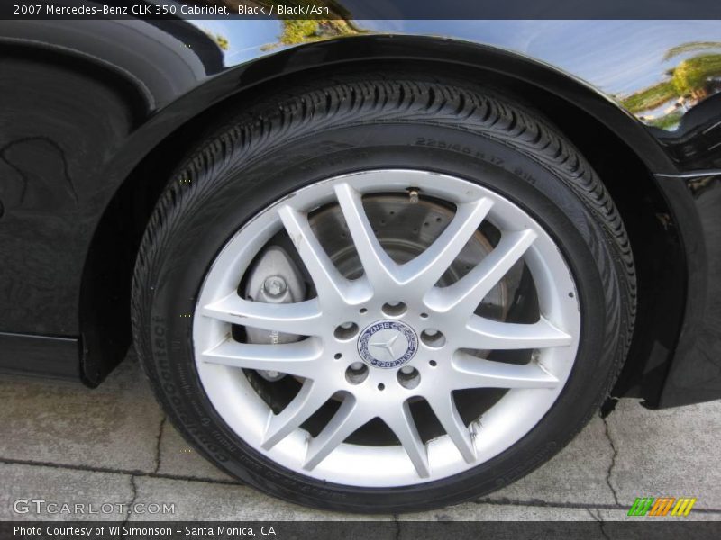 Black / Black/Ash 2007 Mercedes-Benz CLK 350 Cabriolet