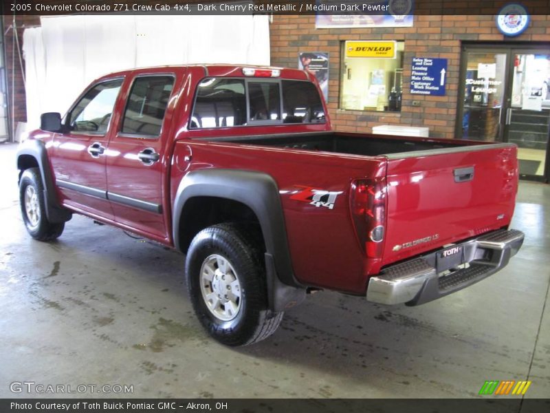 Dark Cherry Red Metallic / Medium Dark Pewter 2005 Chevrolet Colorado Z71 Crew Cab 4x4