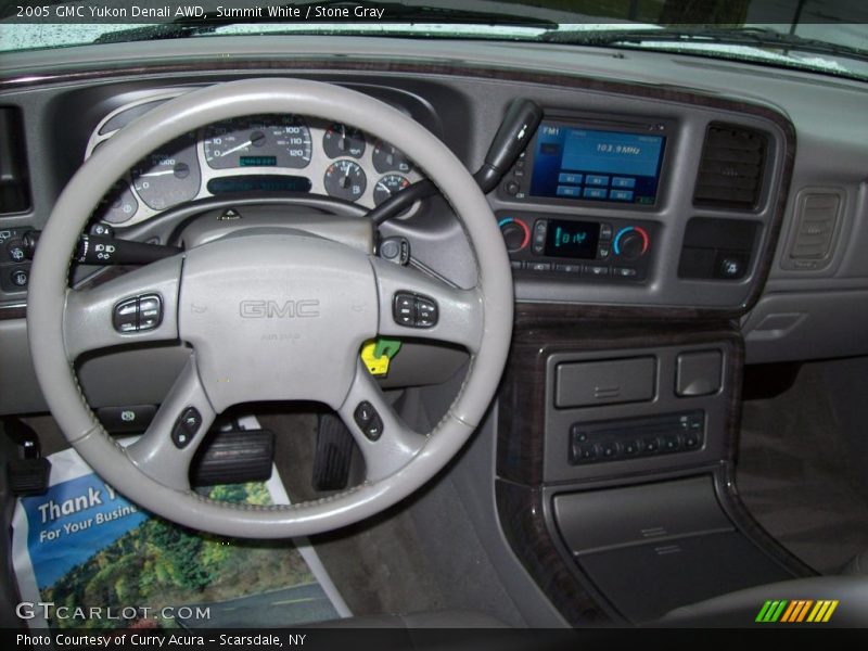 Summit White / Stone Gray 2005 GMC Yukon Denali AWD