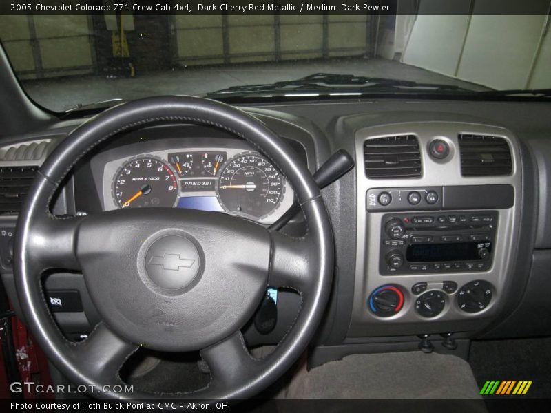 Dark Cherry Red Metallic / Medium Dark Pewter 2005 Chevrolet Colorado Z71 Crew Cab 4x4