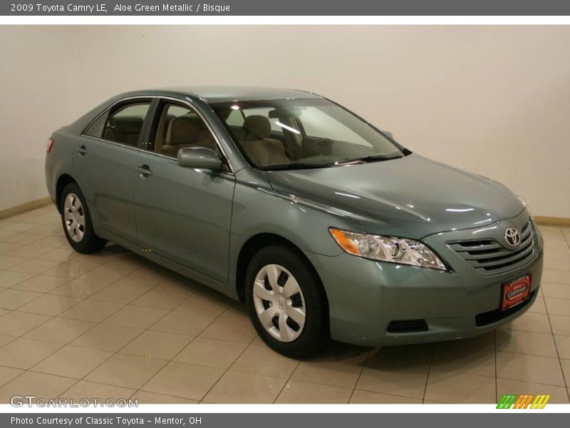 Aloe Green Metallic / Bisque 2009 Toyota Camry LE