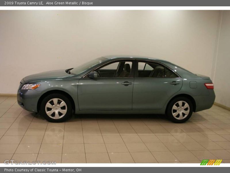 Aloe Green Metallic / Bisque 2009 Toyota Camry LE