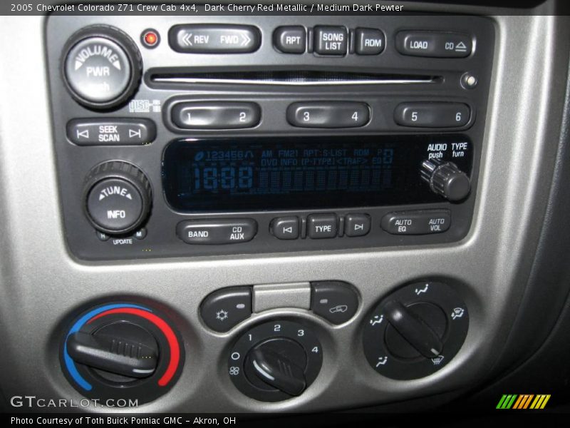 Dark Cherry Red Metallic / Medium Dark Pewter 2005 Chevrolet Colorado Z71 Crew Cab 4x4